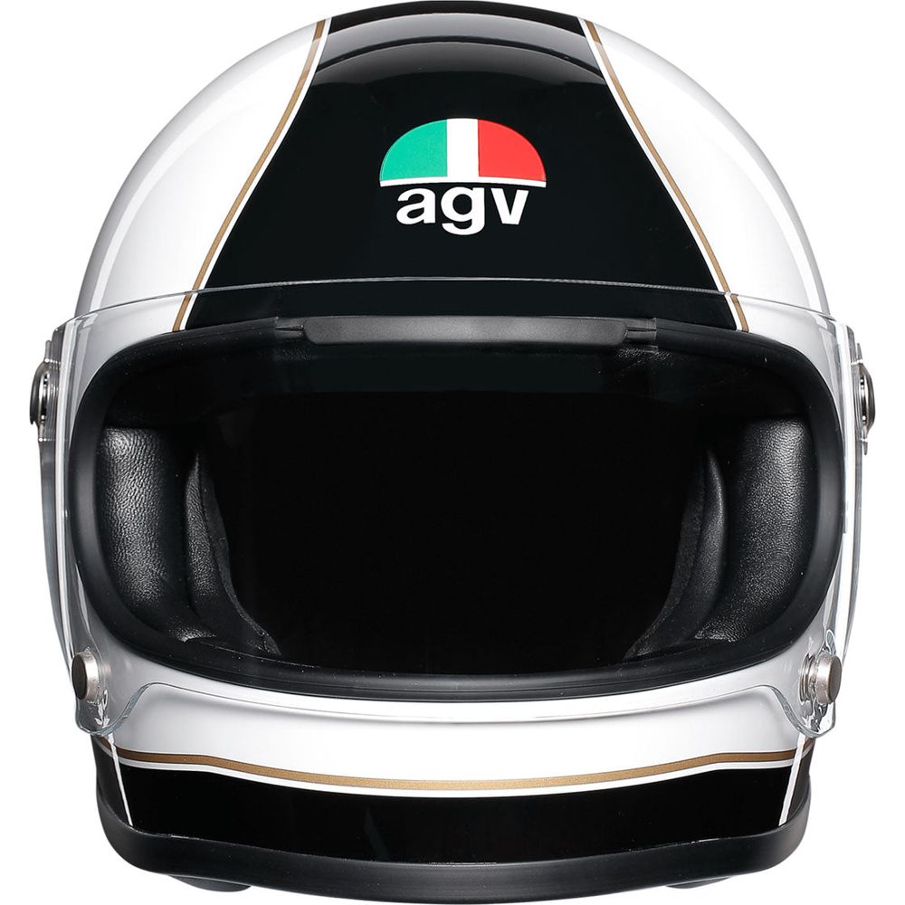 AGV X3000 Full Face Helmet Super Black / White - FREE UK Shipping, FREE 365 Day Returns | Moto Central