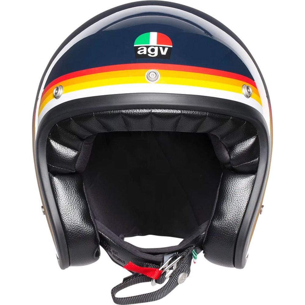 AGV X70 Open Face Helmet Riviera Blue / Rainbow - FREE UK Shipping, FREE 365 Day Returns | Moto Central