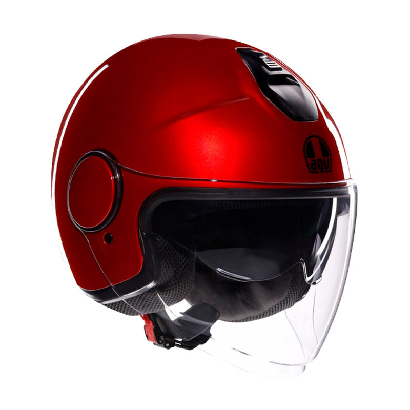 AGV Eteres Solid Open Face Helmet Corsa Red