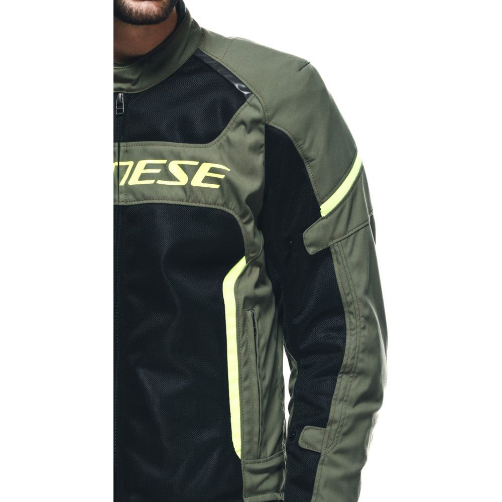 Dainese Air Frame 3 Textile Jacket Army Green / Black / Fluo Yellow