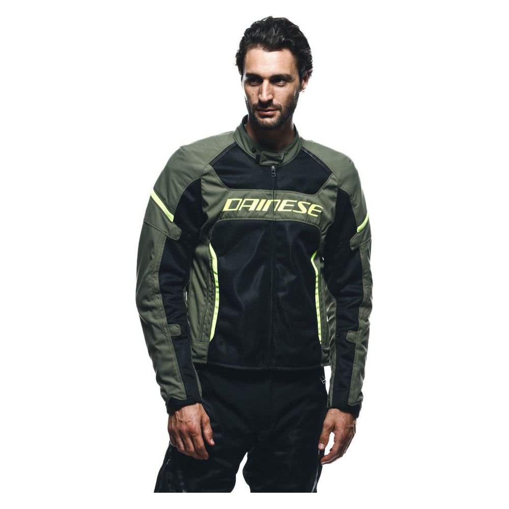 Dainese Air Frame 3 Textile Jacket Army Green / Black / Fluo Yellow