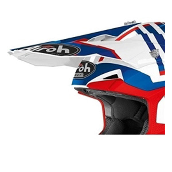 Airoh Peak For Wraap Broken Gloss Blue / Red Helmet