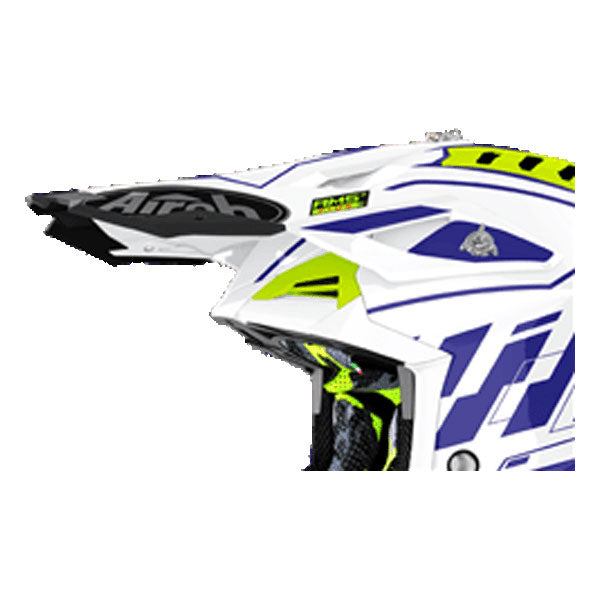 Airoh Peak For Aviator 3 Rampage Gloss Blue / White Helmet