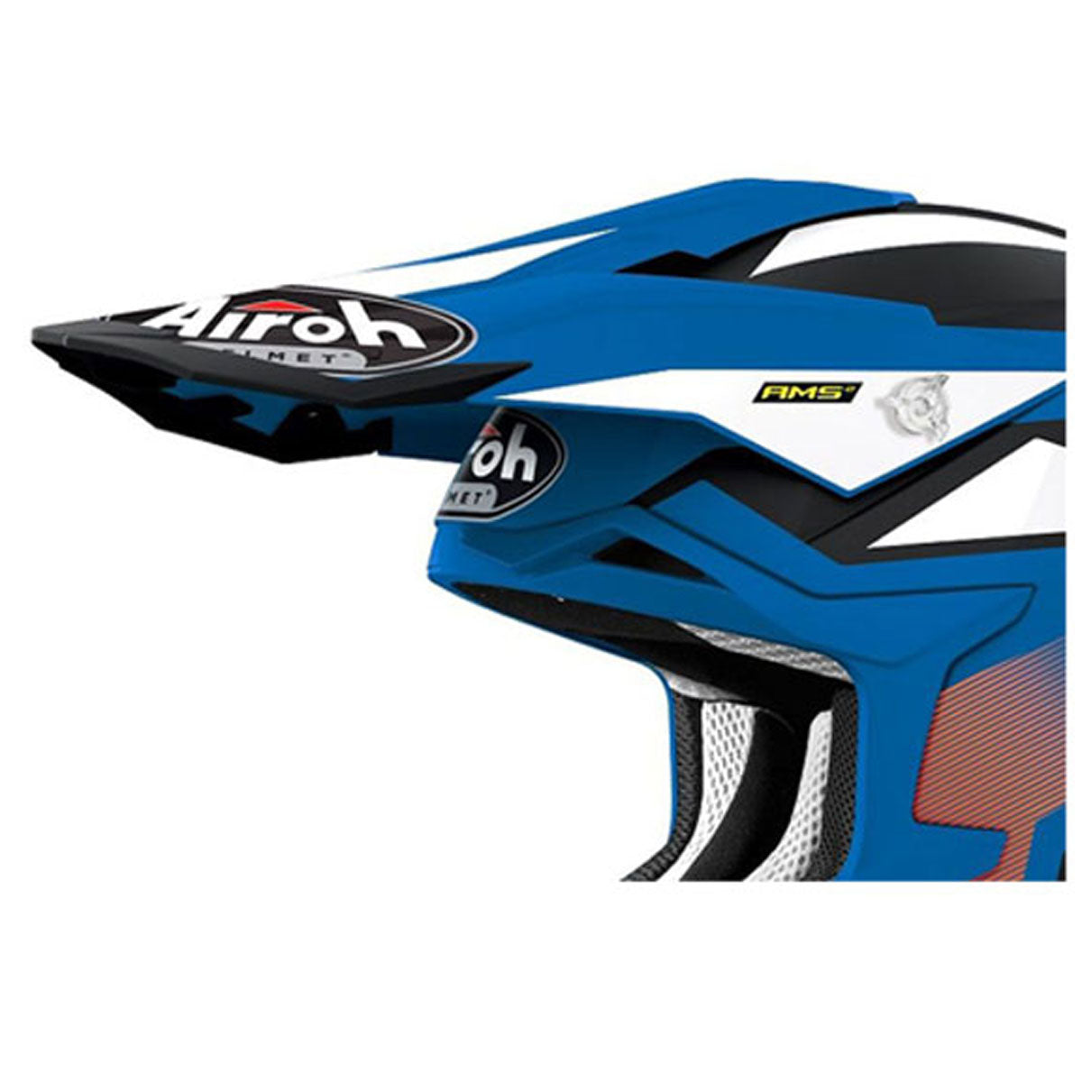 Airoh Peak For Strycker Axe Orange / Matt Blue Helmet