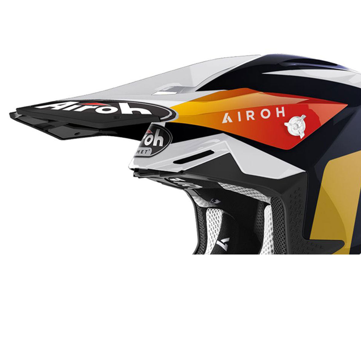 Airoh Peak For Twist 2.0 Lift Gloss White / Blue Helmet