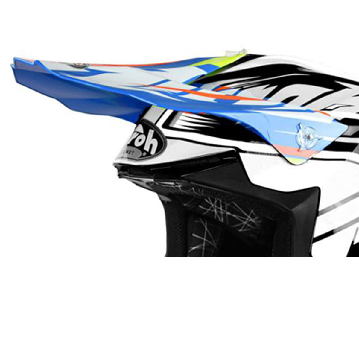 Airoh Peak For Twist Mix Blue / White Helmet - FREE UK Shipping, FREE 365 Day Returns | Moto Central