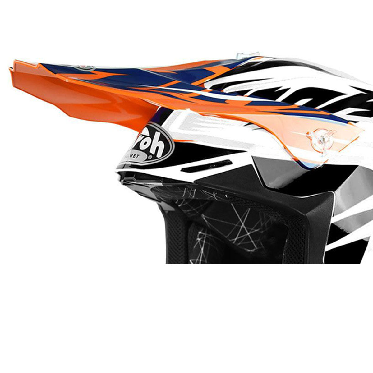 Airoh Peak For Twist Mix Orange Helmet  - FREE UK Shipping, FREE 365 Day Returns | Moto Central