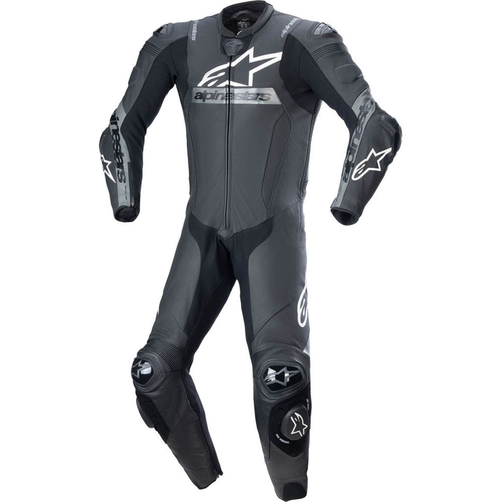 Alpinestars Missile V2 Ward One Piece Leather Suit Black / Metallic Grey