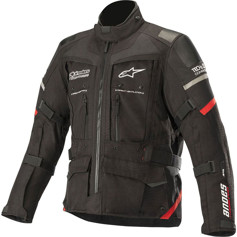 Alpinestars Andes Pro Drystar Tech-Air Compatible All Weather Textile Jacket Red / Black