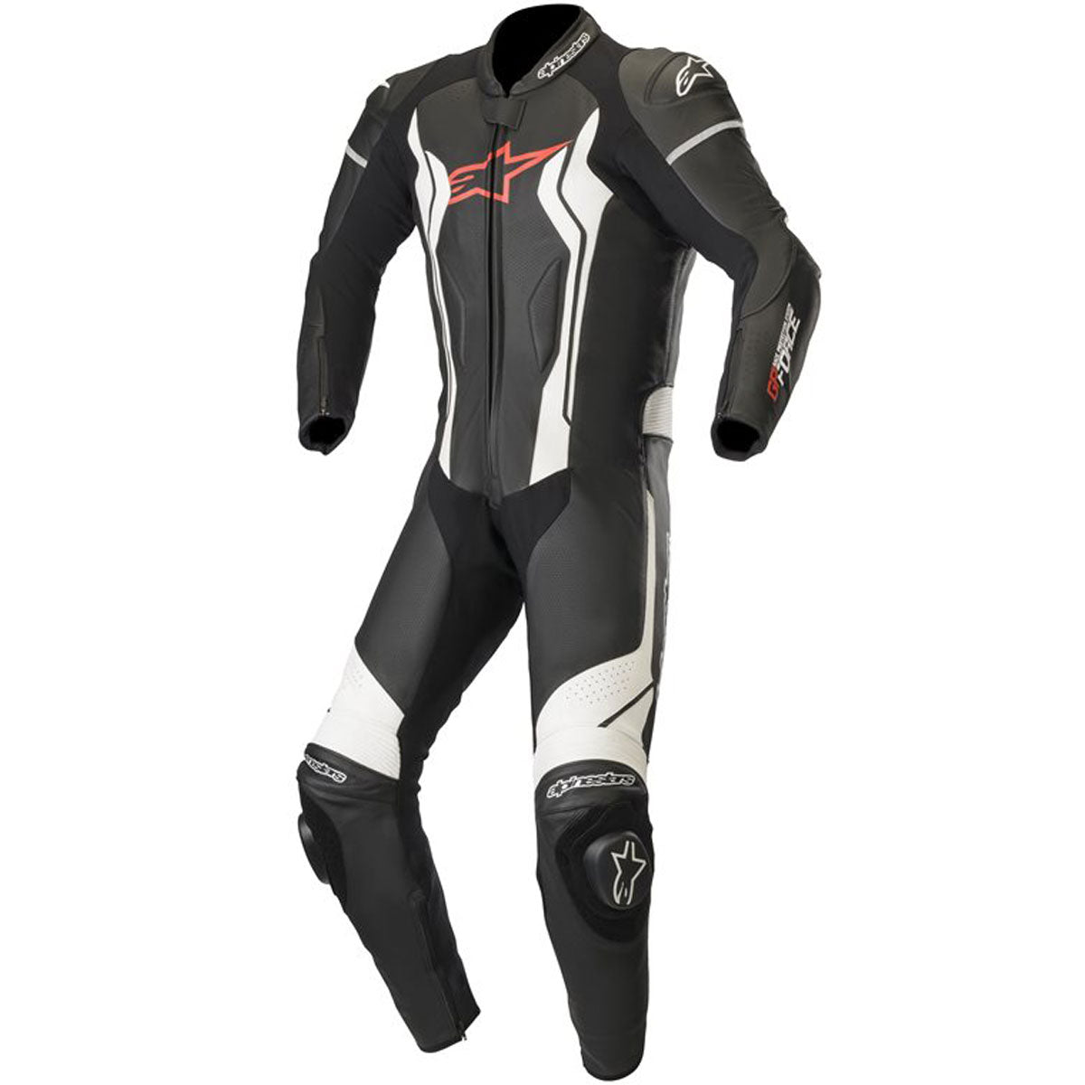 Alpinestars GP Force One Piece Leather Suit Black / White