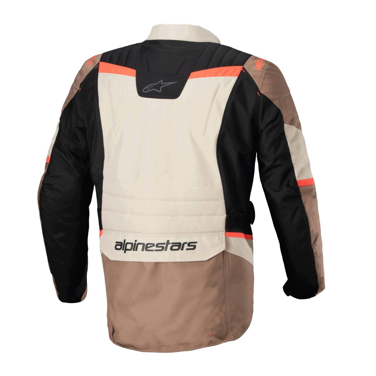 Alpinestars ST 1 All Weather Waterproof Textile Jacket Dark Khaki Sand / Black / Fluo Red