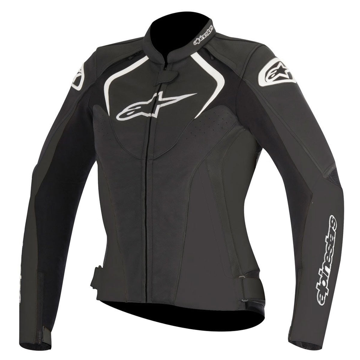 Alpinestars Stella Jaws Ladies Riding Leather Jacket Black