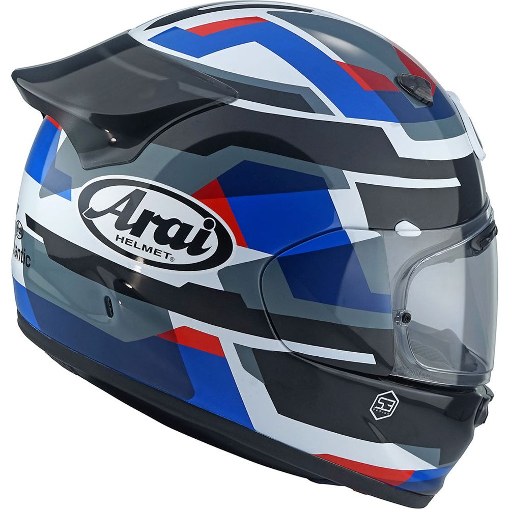 Arai Quantic Abstract Full Face Helmet Blue / Black / White - FREE UK Shipping, FREE 365 Day Returns | Moto Central