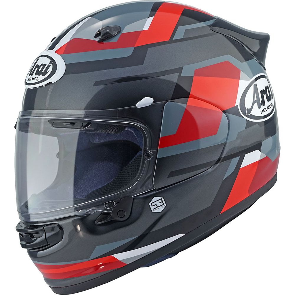 Arai Quantic Abstract Full Face Helmet Red / Grey