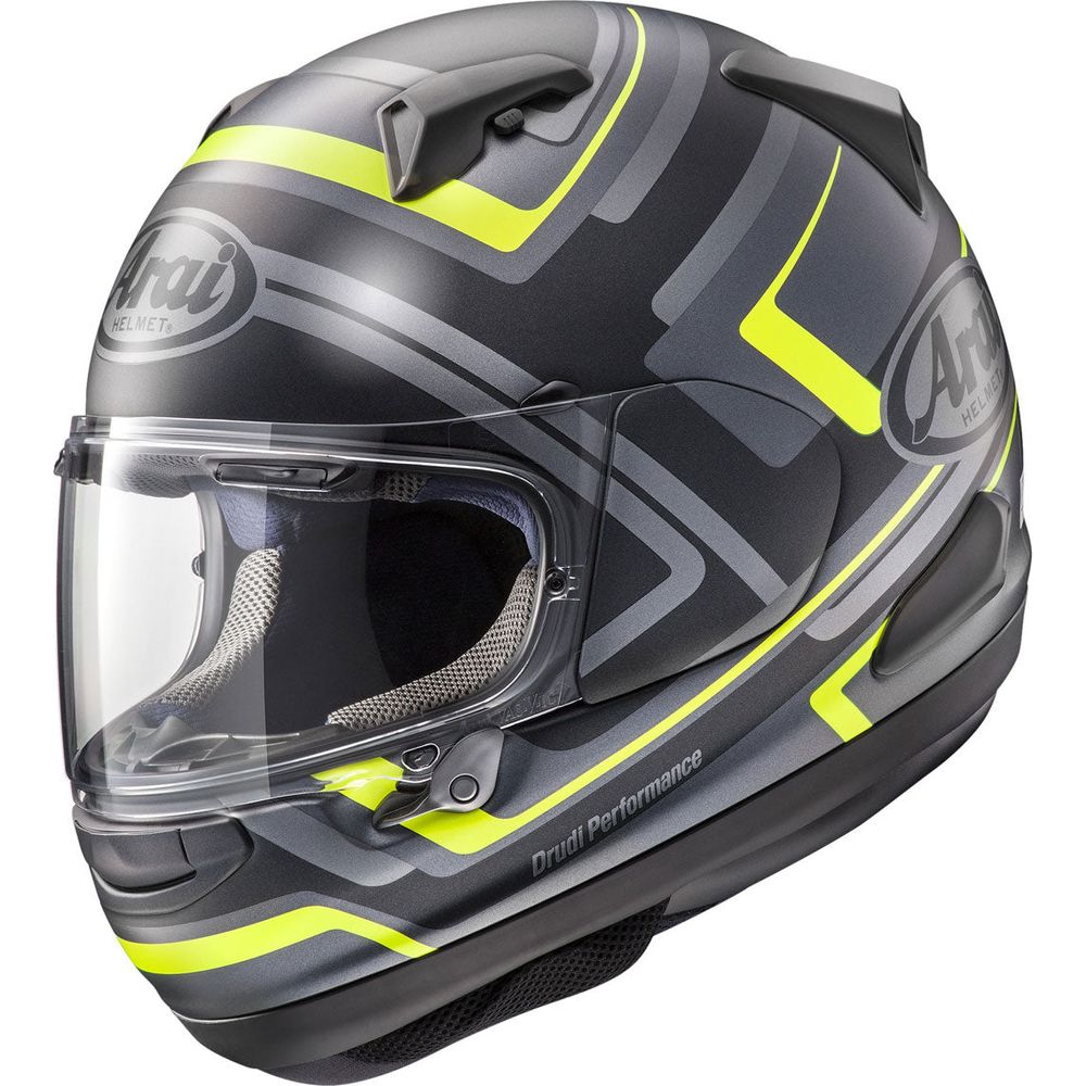 Arai QV Full Face Helmet Charged Yellow / Black