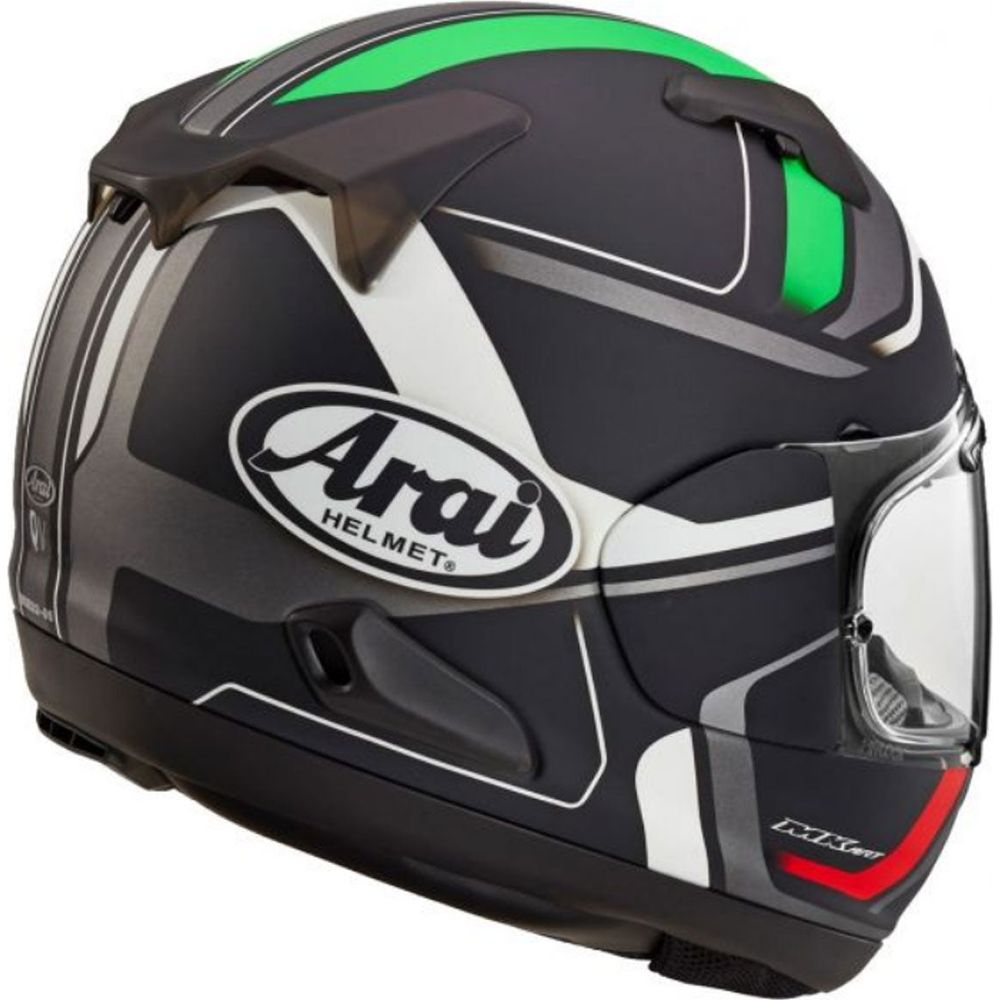 Arai QV Full Face Helmet Diverge Green / Black - FREE UK Shipping, FREE 365 Day Returns | Moto Central