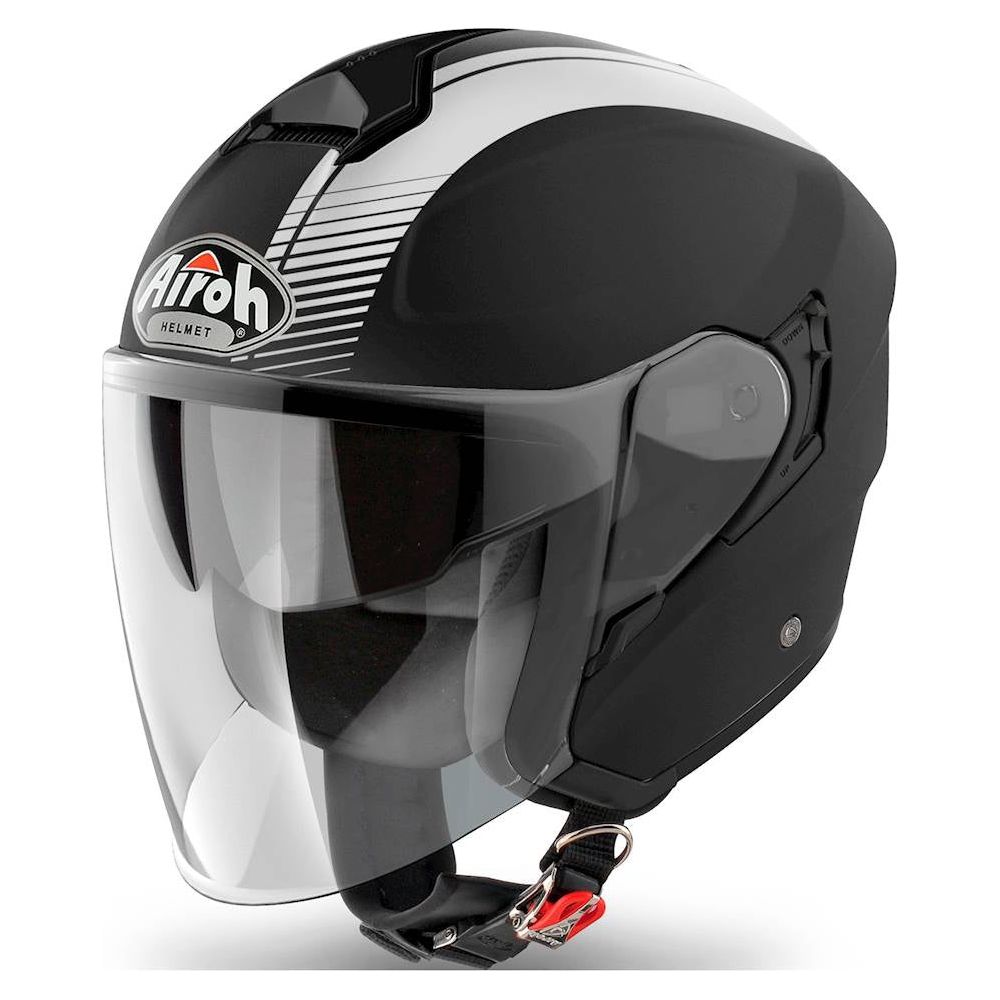 Airoh Hunter Jet Open Face Helmet Simple Matt Black