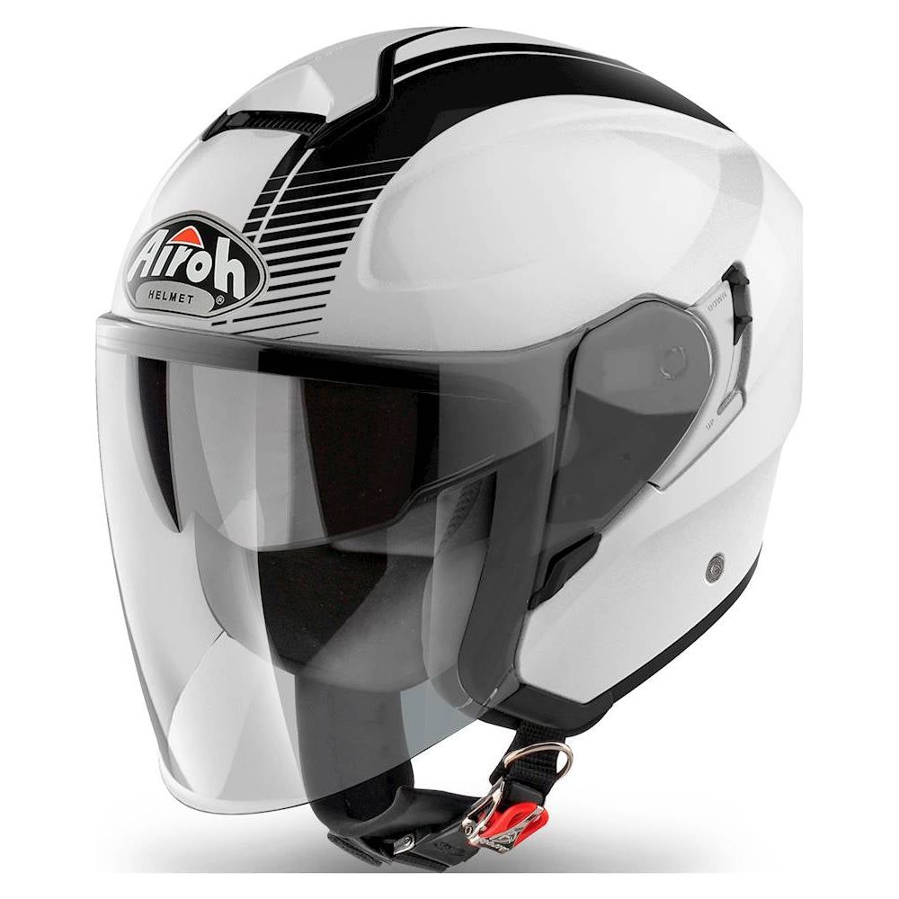 Airoh Hunter Jet Open Face Helmet Simple Gloss White