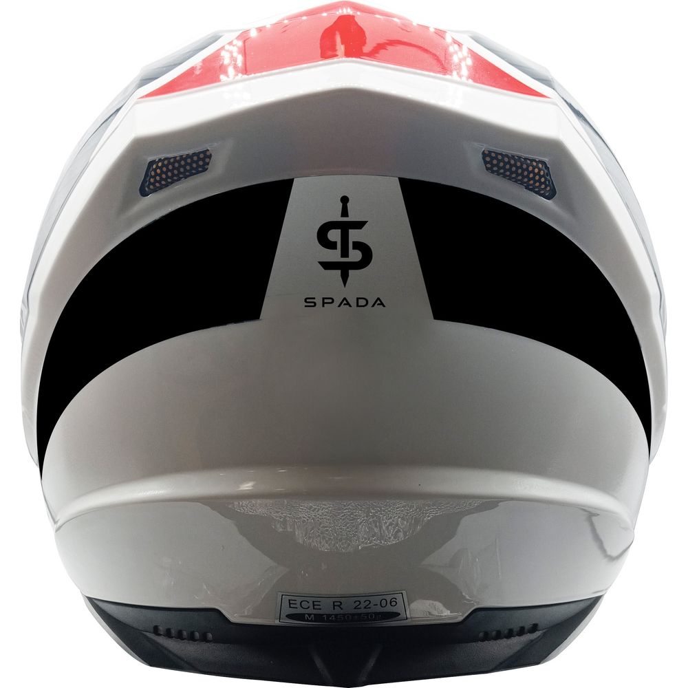 Spada Raiden 2 Thunder Full Face Helmet Black / White / Red