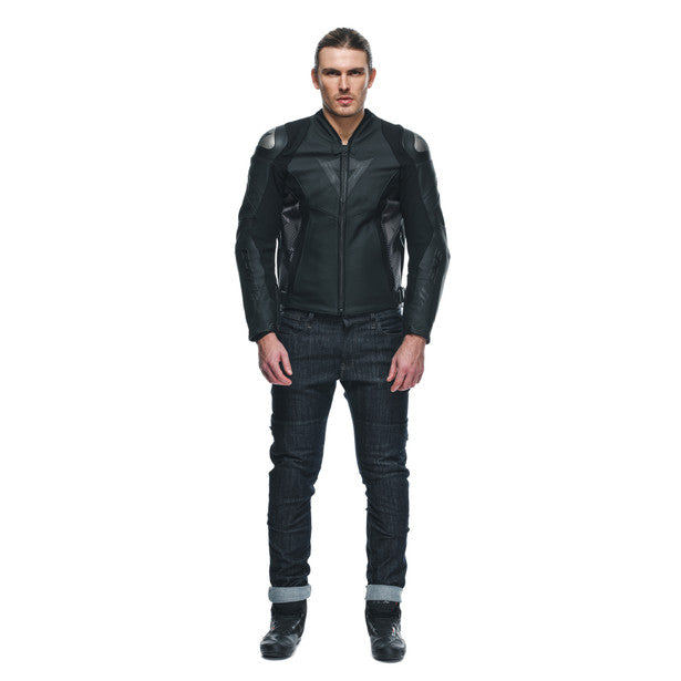 Dainese Avro 5 Leather Jacket Black / Anthracite