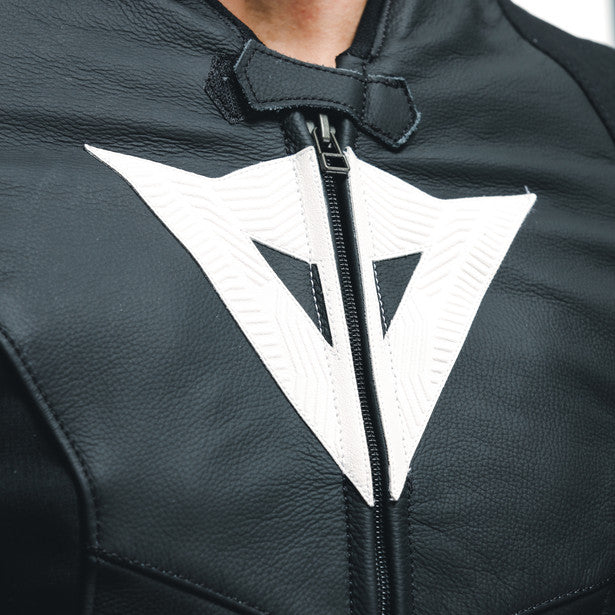 Dainese Avro 5 Leather Jacket Black / White / Anthracite