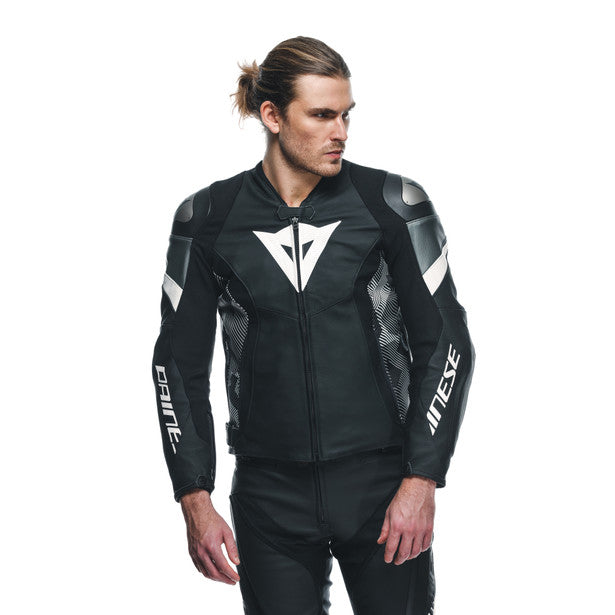 Dainese Avro 5 Leather Jacket Black / White / Anthracite