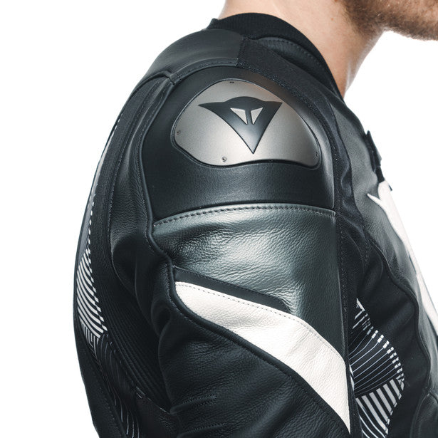 Dainese Avro 5 Leather Jacket Black / White / Anthracite