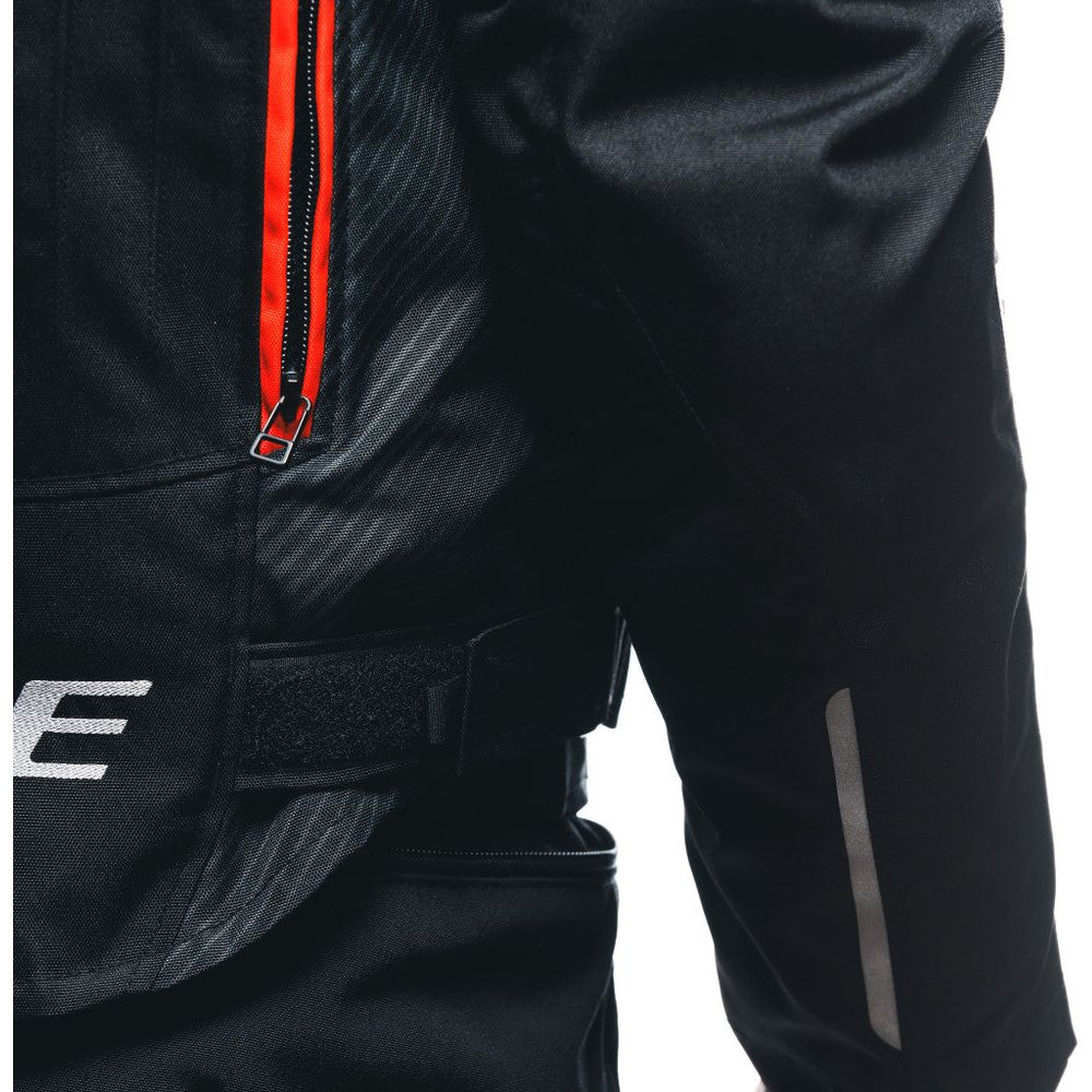 Dainese Avro 5 Textile Jacket Black / Fluo Red / White