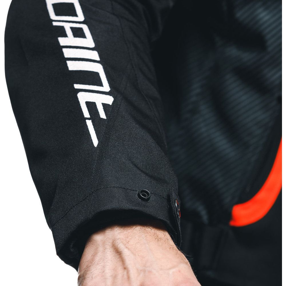 Dainese Avro 5 Textile Jacket Black / Fluo Red / White