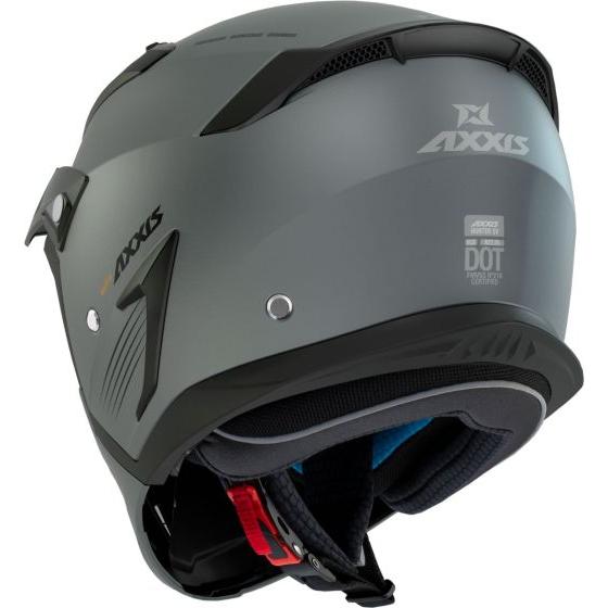 Axxis Hunter SV Solid A2 Adventure Helmet Matt Titanium