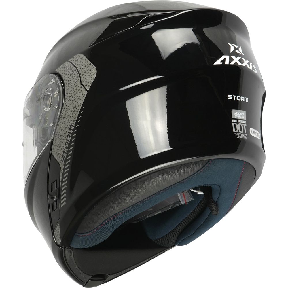 Axxis Storm SV Solid A1 Flip Up Helmet Gloss Black