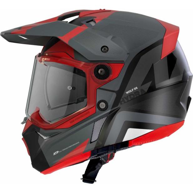 Axxis Wolf DS Hydra B5 Adventure Helmet Matt Red