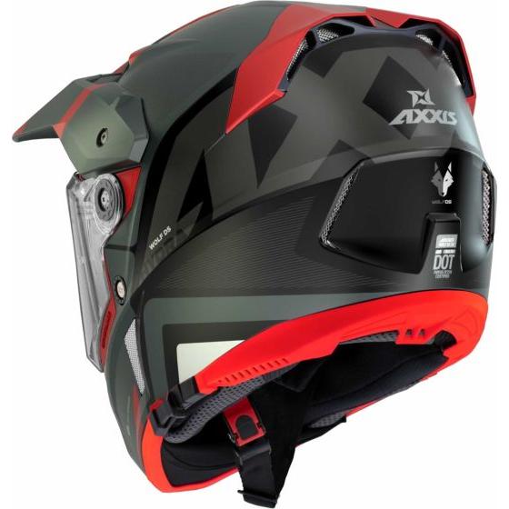 Axxis Wolf DS Hydra B5 Adventure Helmet Matt Red