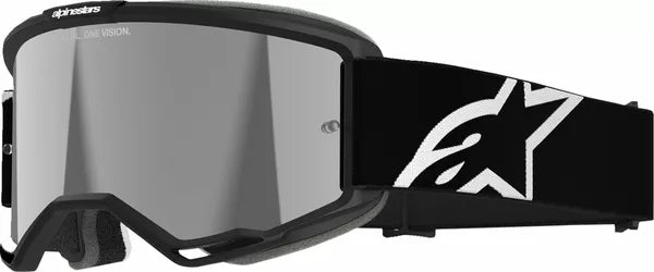 Alpinestars Vision 5 Corp Goggles Black / Mirror Silver - FREE UK Shipping, FREE 365 Day Returns | Moto Central