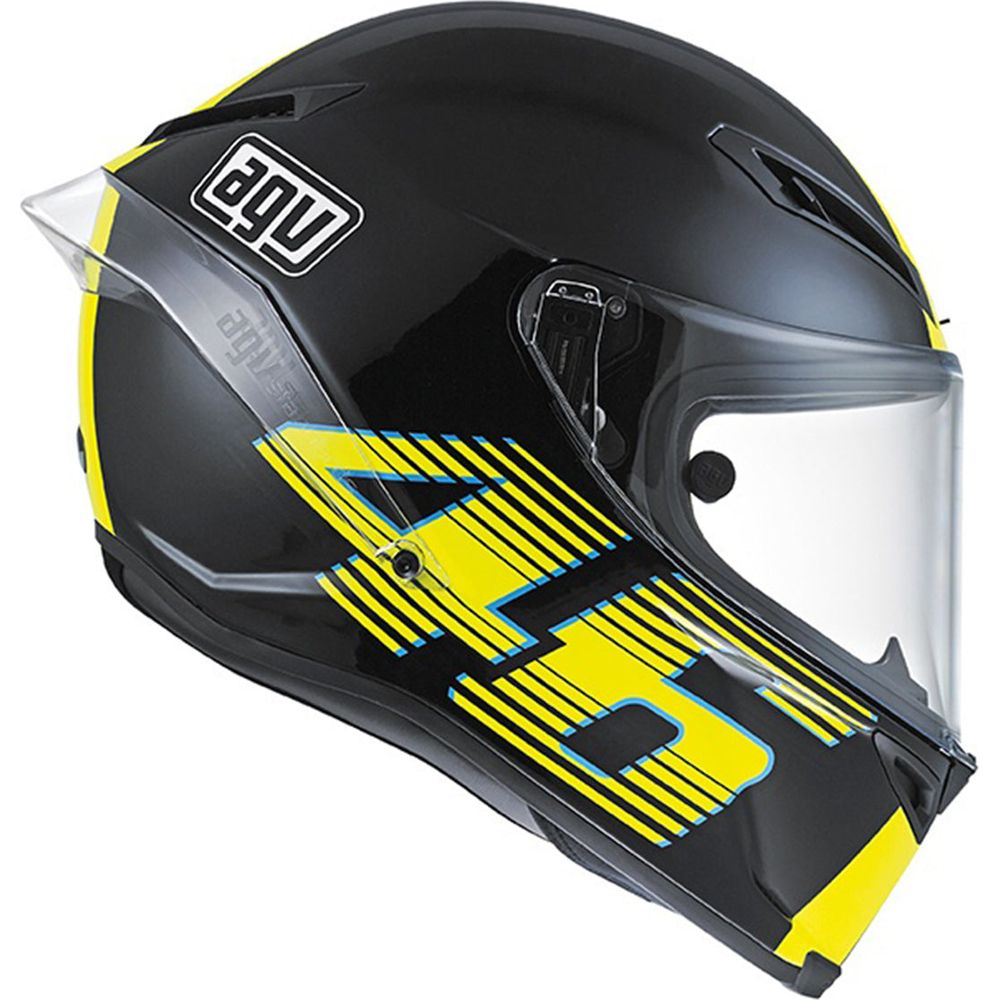 AGV Corsa R V46 Full Face Helmet Matt Black - FREE UK Shipping, FREE 365 Day Returns | Moto Central