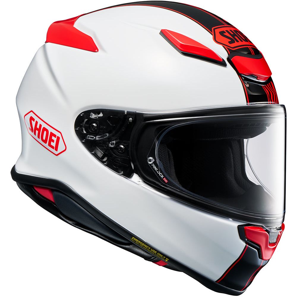 Shoei NXR2 Beaut TC1 Full Face Helmet Red - FREE UK Shipping, FREE 365 Day Returns | Moto Central