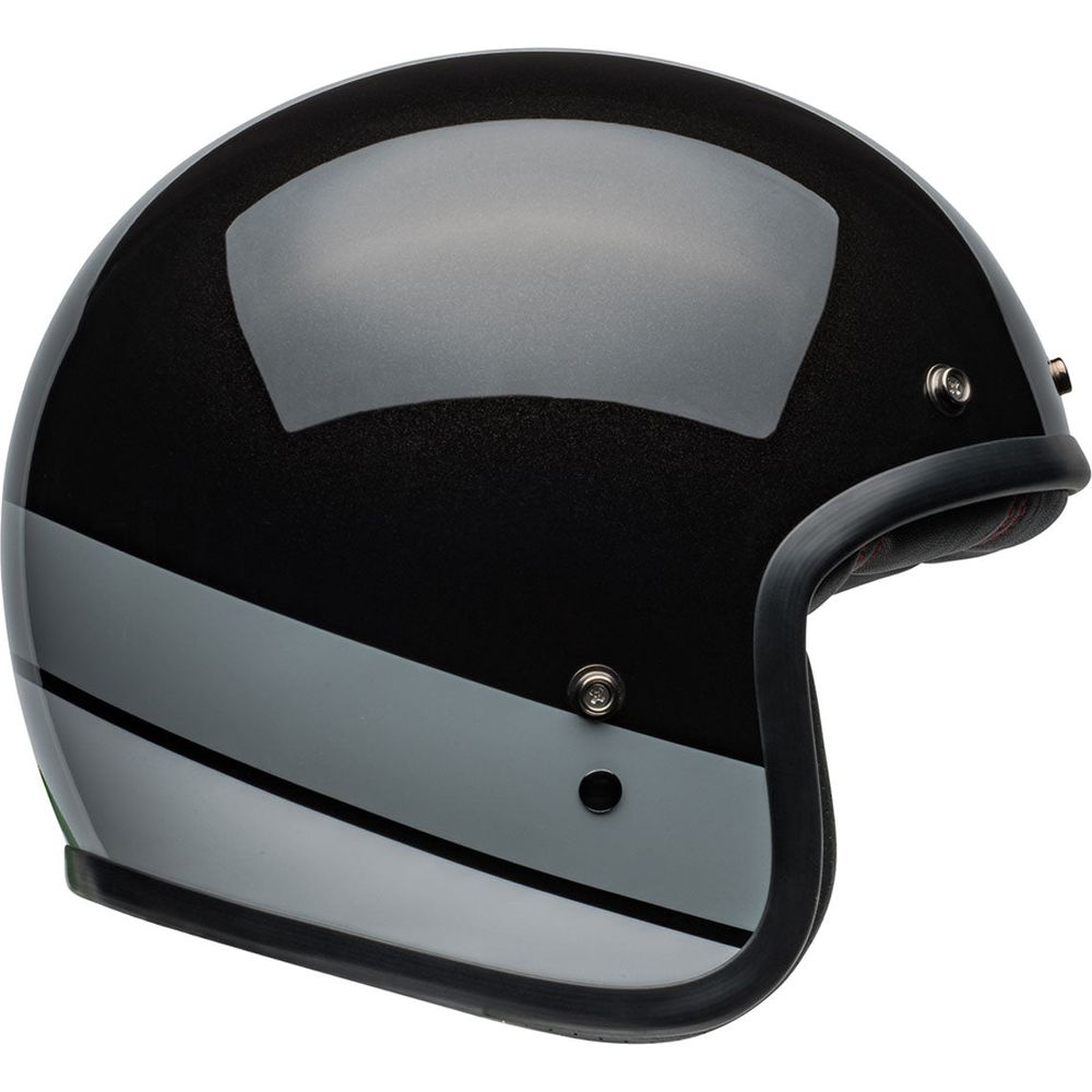 Bell Custom 500 ECE6 Flake Open Face Helmet Black Flake