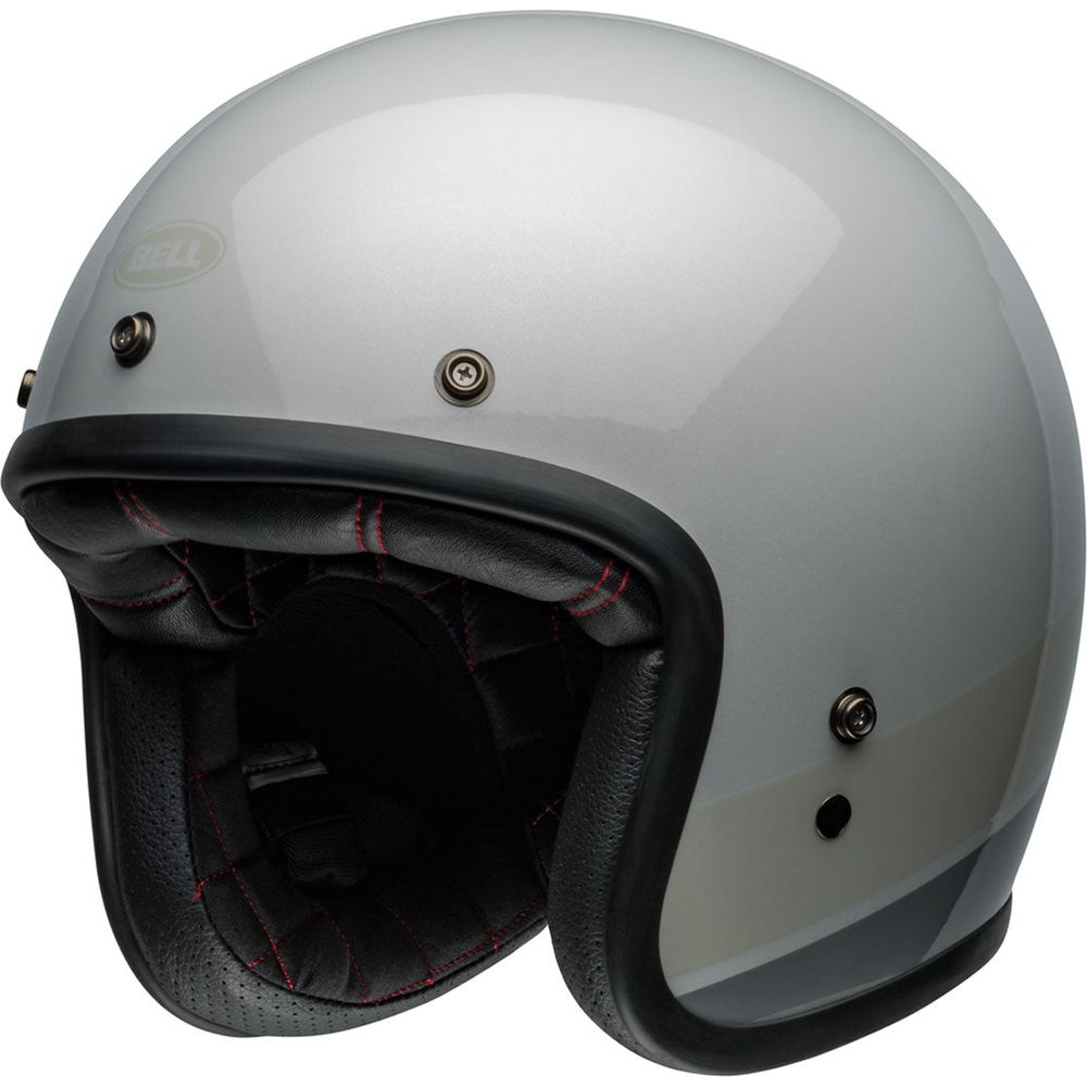 Bell Custom 500 ECE6 Flake Open Face Helmet Silver Flake