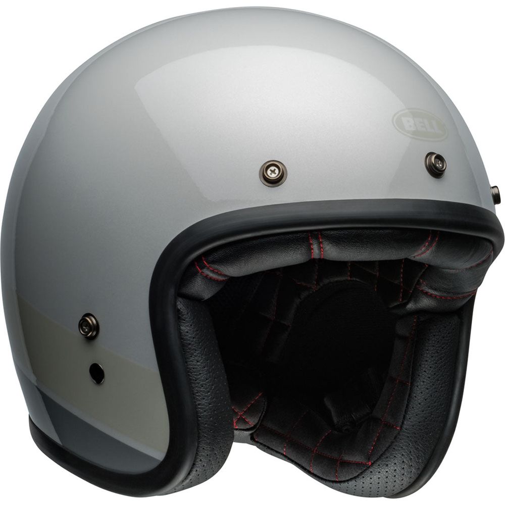 Bell Custom 500 ECE6 Flake Open Face Helmet Silver Flake