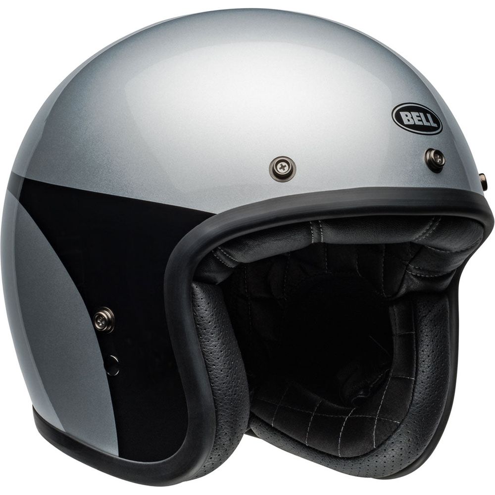 Bell Custom 500 ECE6 Chassis Open Face Helmet Silver / Black