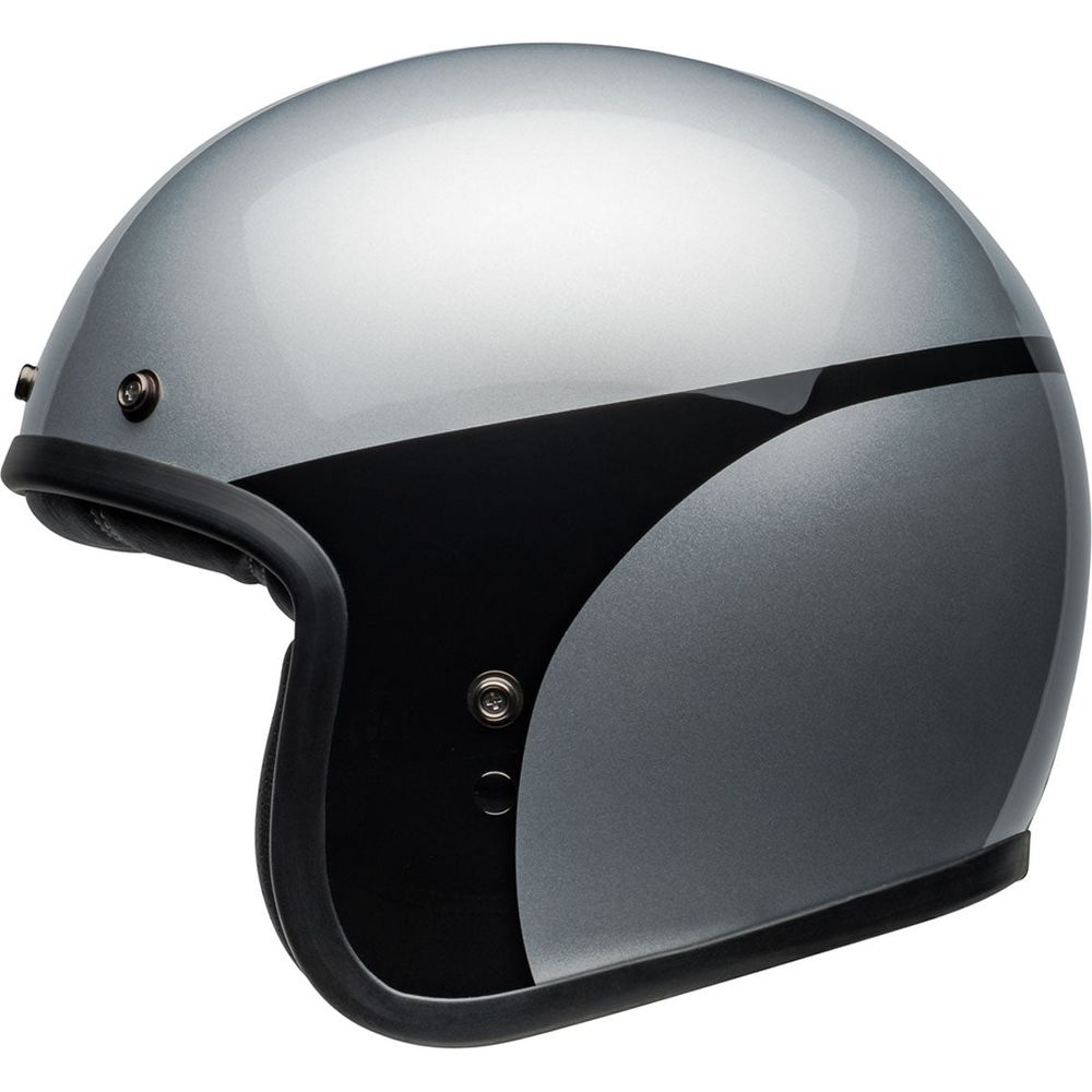 Bell Custom 500 ECE6 Chassis Open Face Helmet Silver / Black