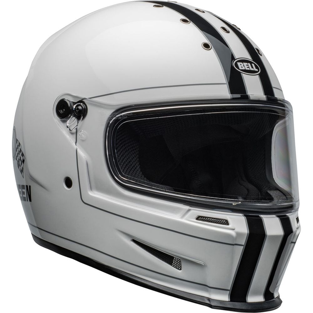 Bell Eliminator Steve Mcqueen Full Face Helmet Gloss White