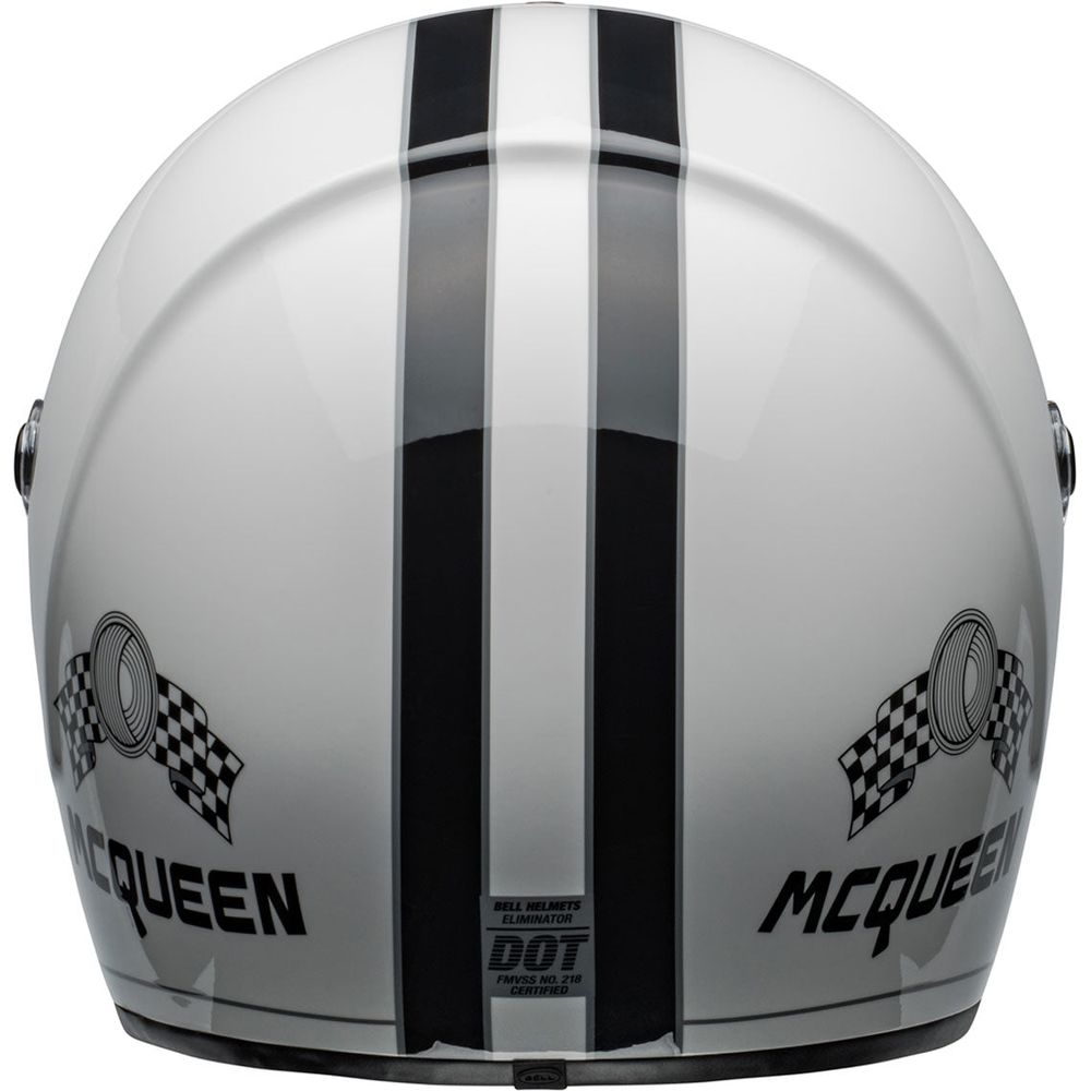 Bell Eliminator Steve Mcqueen Full Face Helmet Gloss White