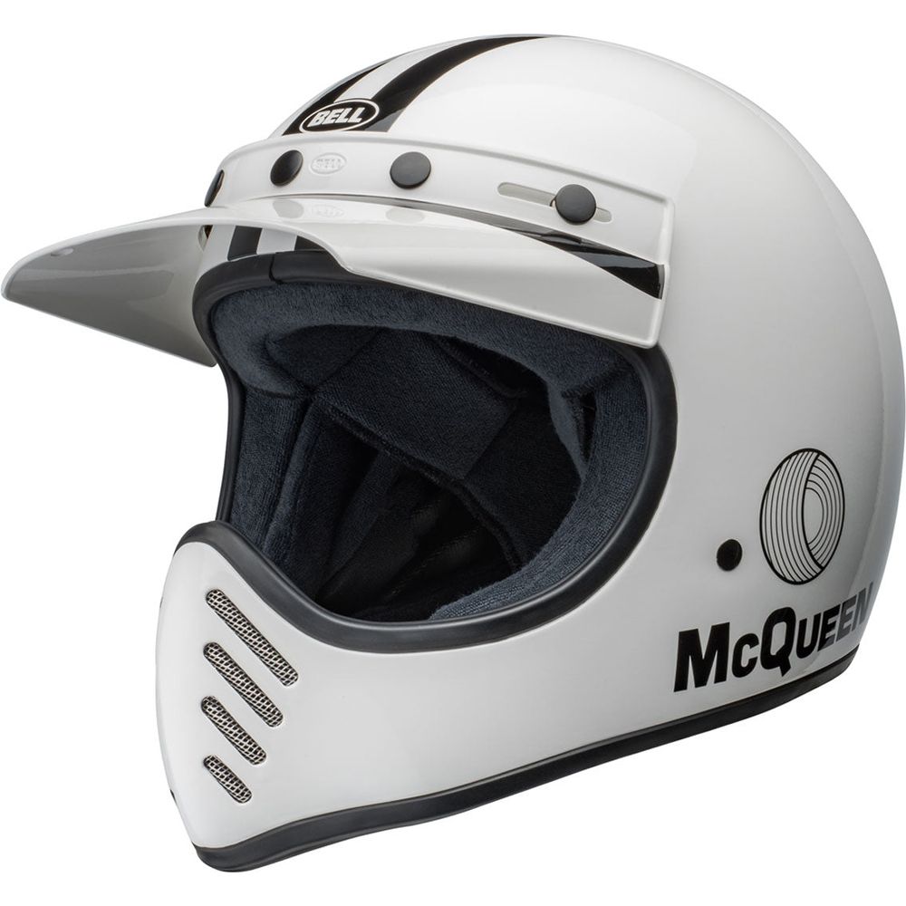 Bell Moto 3 Steve Mcqueen Adventure Helmet Gloss White / Black