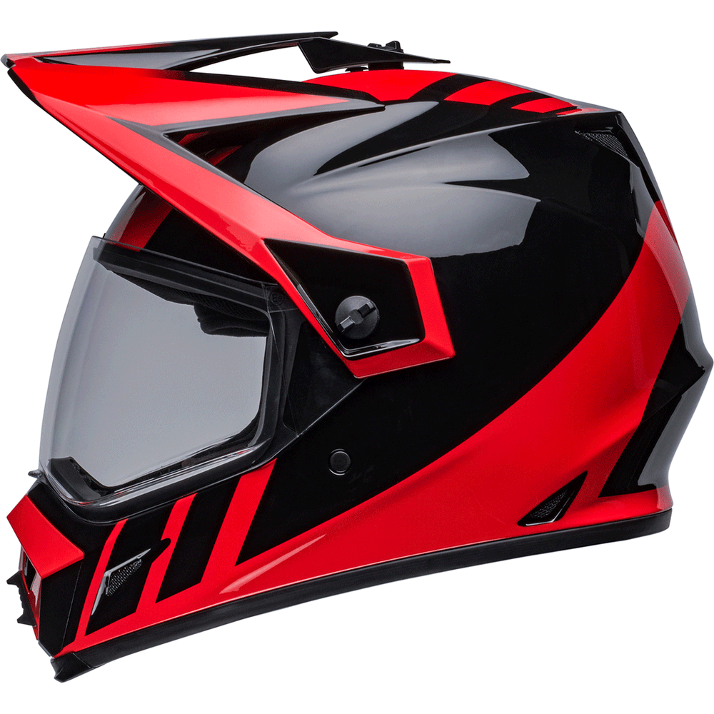 Bell MX-9 Adventure MIPS Helmet Dash Black / Red - FREE UK Shipping, FREE 365 Day Returns | Moto Central