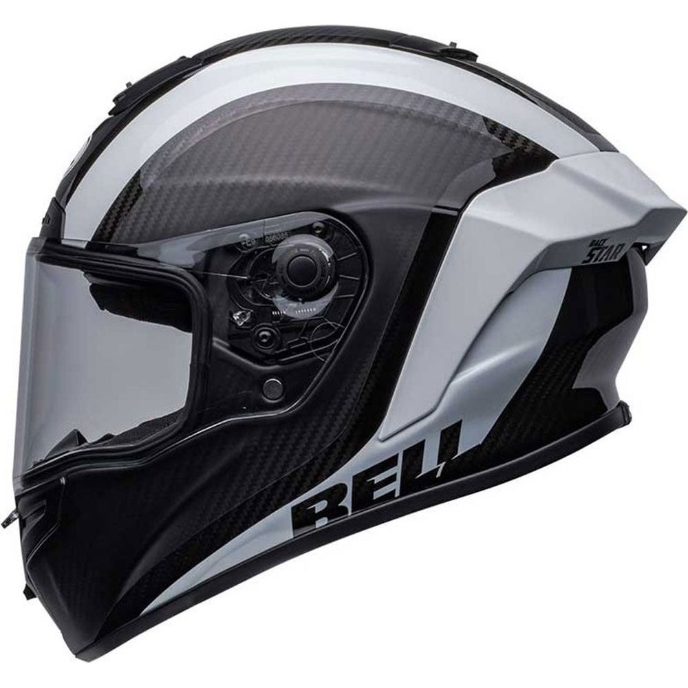 Bell 2022.2 Street Race Star Flex DLX Tantrum 2 Full Face Helmet Matt / Gloss Black / White