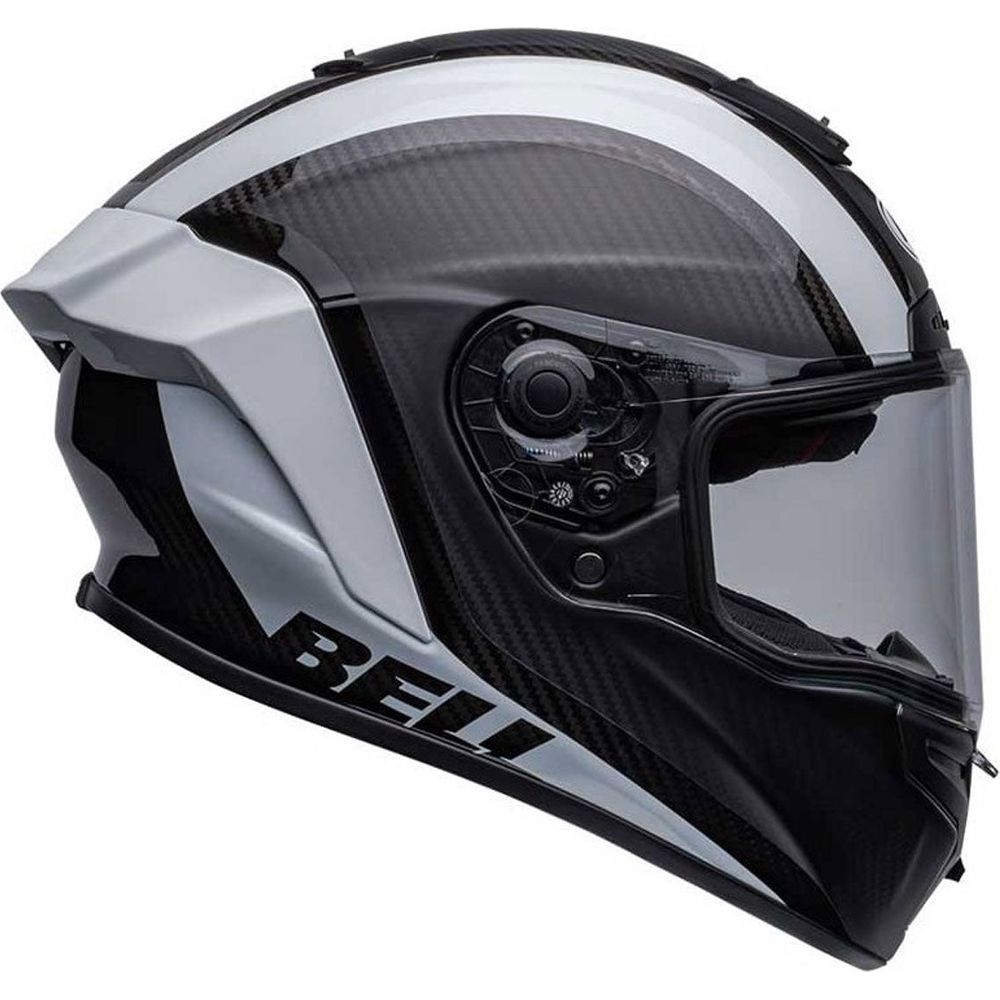 Bell 2022.2 Street Race Star Flex DLX Tantrum 2 Full Face Helmet Matt / Gloss Black / White