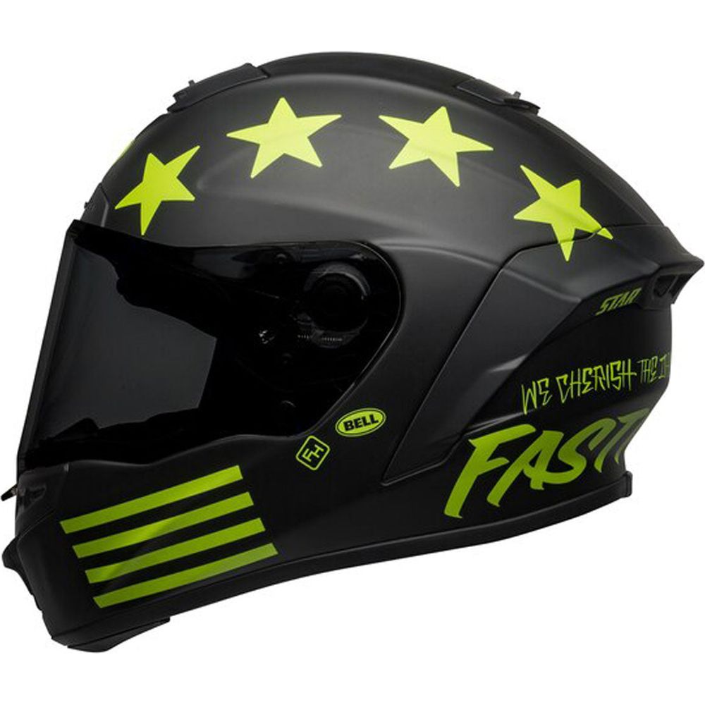 Bell Street Star DLX MIPS Fasthouse Full Face Helmet Hi-Viz Green / Matt Black