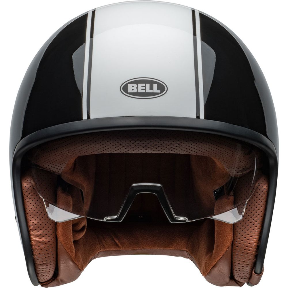 Bell TX501 Rally Open Face Helmet Gloss Black / White