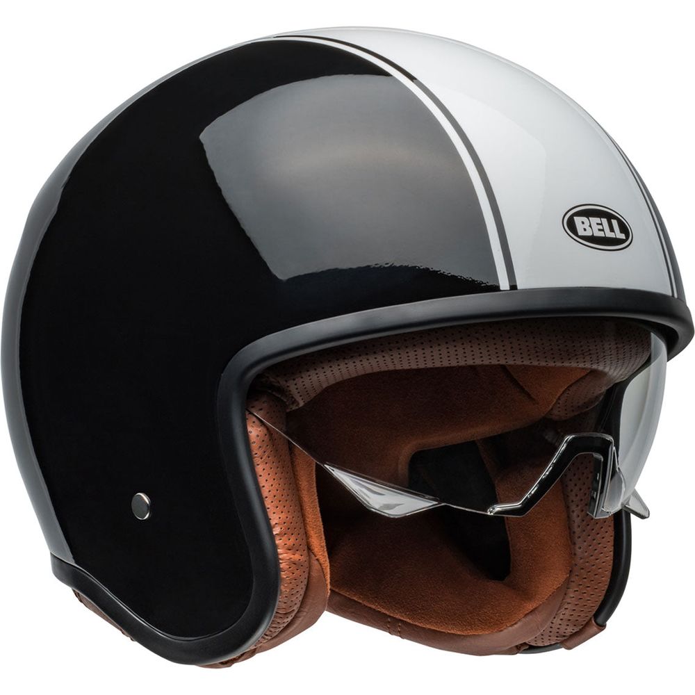 Bell TX501 Rally Open Face Helmet Gloss Black / White